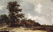 Jan van Goyen Farmyard with Haystack Sweden oil painting reproduction